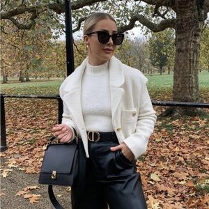 Zara gold button blazer